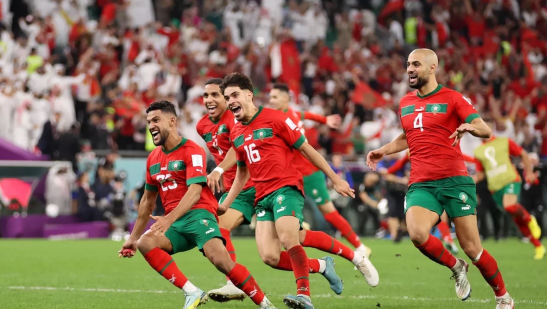 منتخب المغرب يتاهل الى دور الثمانية بعد الفوز على اسبانيا في كاس