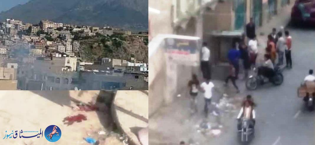 تعز..قتل واقتحام وحرق منزل في احدث مواجهات بين الجماعات المسلحة  بمديرية القاهرة