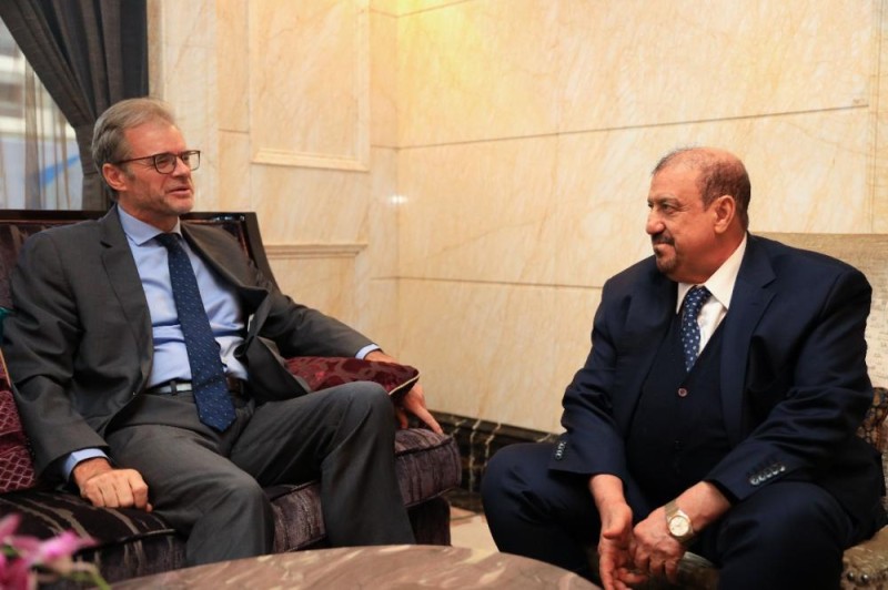 البركاني مع السفير الفرنسي في الرياض
