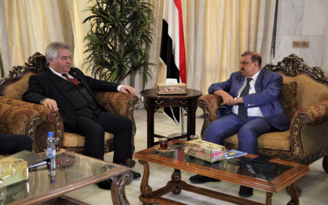 البركاني يلتقي السفير التركي في اليمن وهذا ما دار حول اتفاق الر