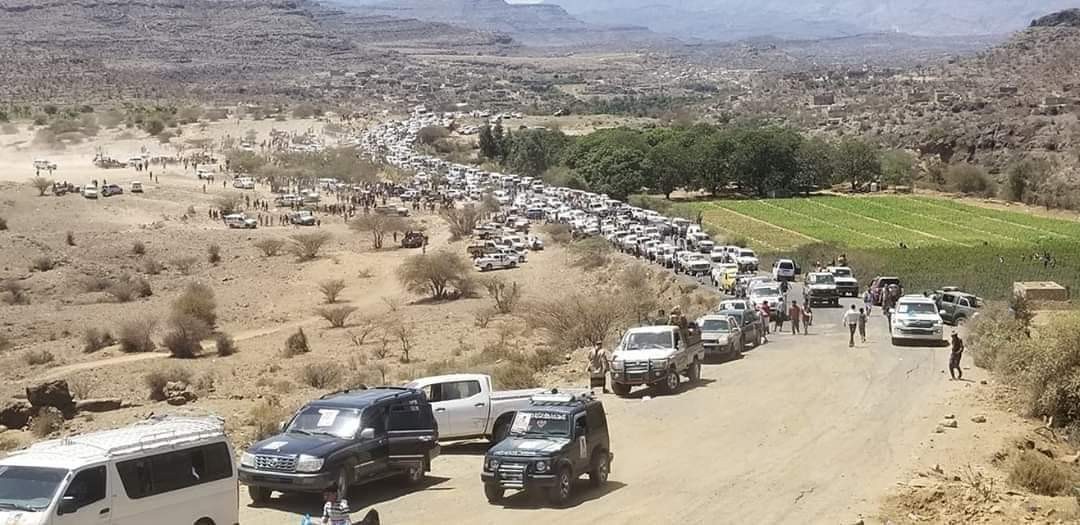 تشييع العميد عدنان الحمادي الى مثواه الاخير في الحجرية محافظة تع