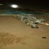 حطام طائرة حوثيتين